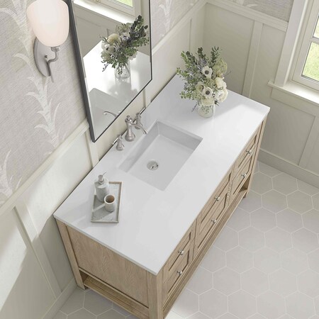James Martin Vanities 48'' Single Vanity, Whitewashed Oak 330-V48-M-WWO